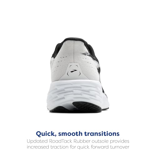 Brooks Men’s Launch 11.5 Neutral Running Shoes Black/White - Lightweight, Comfortable