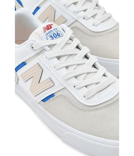 New Balance Unisex 306 Jamie Foy Skateboarding Shoes - White, 12 Women / 10.5 Men