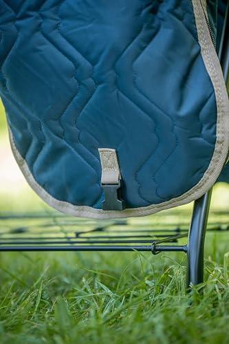 AJ Tack Western Padded Saddle Carrier Bag with Shoulder Strap - Black, 38x33 Inches