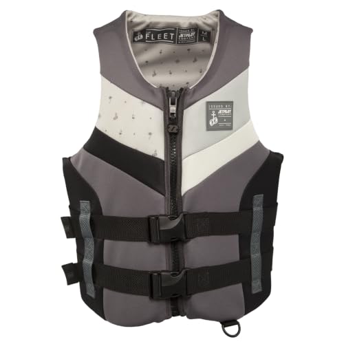 Jetpilot Fleet Evoprene Life Jacket PFD Medium-Large Gray USA CG Approved