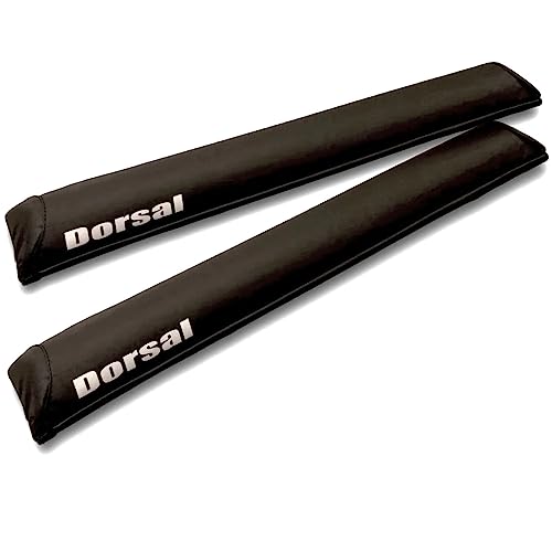 DORSAL Aero Roof Rack Pads - SunGuard No Fade, 28 Inch Black - Pack of 2 for Crossbars, Surfboards, Kayaks, Snowboards
