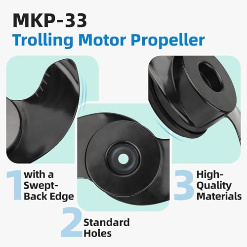 Prop Fits for Minn Kota Trolling Motor 4 Inch Diameter - MKP-33 Weedless Wedge