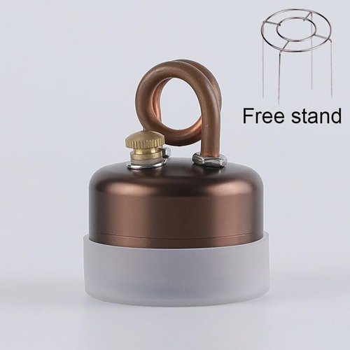 Gexdes Mini Alcohol Stove – Jetfire, Heat - Resistant Rubber Grip & Leak - Proof Design | Compact, Windproof & Effortless to Operate – Ideal for Camping, Emergency Preparedness & Outdoor Adventures