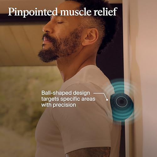 Therabody WaveSolo Handheld Bluetooth Massage Device - Portable Vibration Therapy Ball