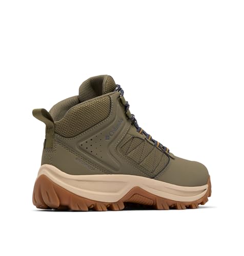 Columbia Women's Transverse Suede Waterproof Hiking Boots - Stone Green/Raw Honey, Size 8