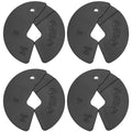 Micro Gainz 1.25LB Fractional Dumbbell Weight Plates - Black, 4-Piece Set