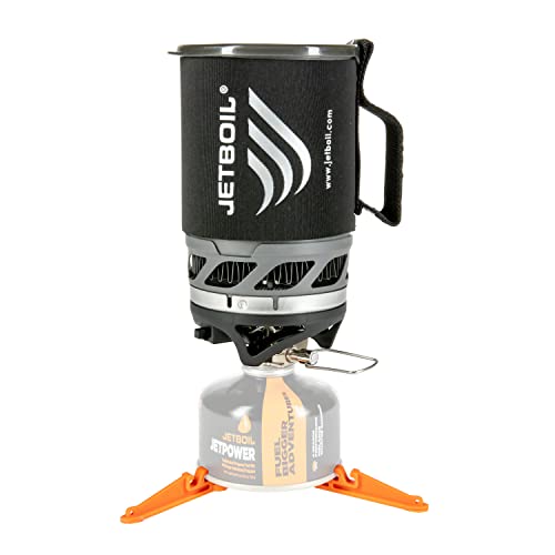 Jetboil MicroMo Carbon Camping Stove with Adjustable Heat Control - Lightweight Backpacking System