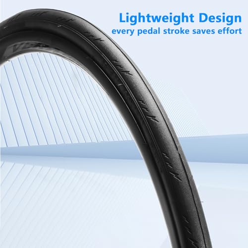 700x25c Road Bike Tire Set with Inner Tubes & Repair Kit - Puncture-Resistant, Folding, Urban & Rural Use