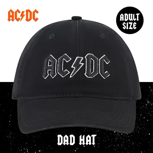 AC/DC Baseball Cap Black - Official Rock Band Snapback Hat