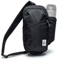 Chums Daytripper Hiking Sling Bag with Water Bottle Holder - Black