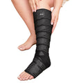 Pozpo Tech Plus Size Calf & Foot Compression Wrap Black Large Swelling Edema Relief