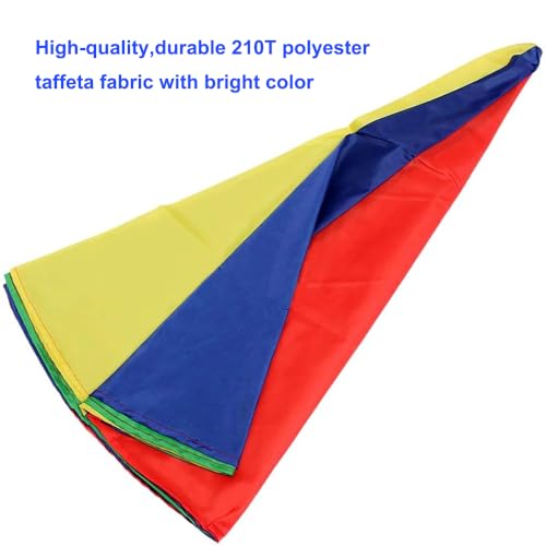 AMYESE 23ft Rainbow Parachute for Kids Outdoor Party Games, Team Play & Family Fun