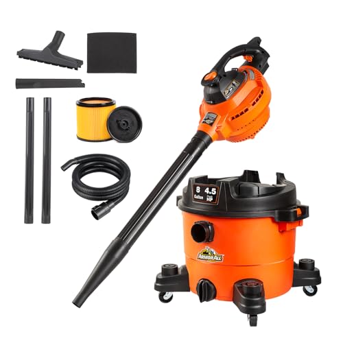 Armor All 8-Gallon Wet Dry Vac with Detachable Blower - 4.5 Peak HP
