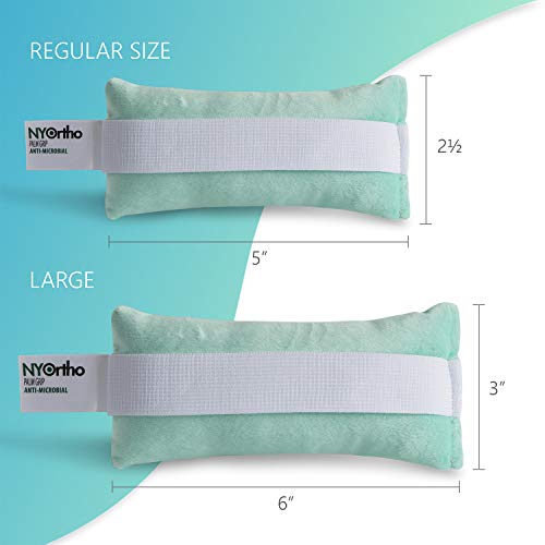 Hand Contracture Cushion 5x2.5 Inch - Palm Support for Stroke Recovery, Latex-Free, Washable, Elastic Strap - 1 Pack