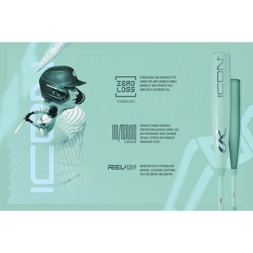 Rawlings ICON USA Baseball Bat 2026 -5/-8/-10/-12 Composite Two-Piece