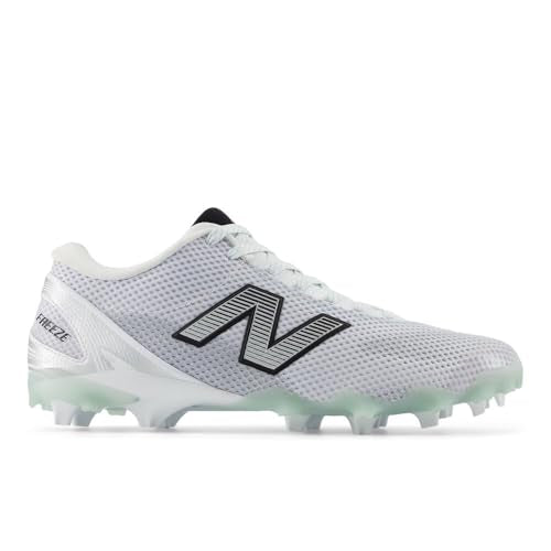 Men's New Balance Freezelex V5 Low Sneakers - White Black Silver Metallic 10