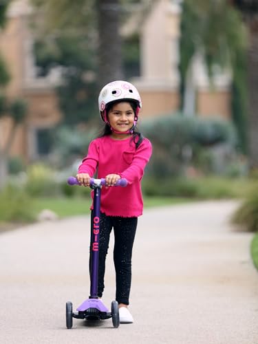 Kids Foldable LED Kids Scooter - Micro Maxi, 5-12 Years, Purple