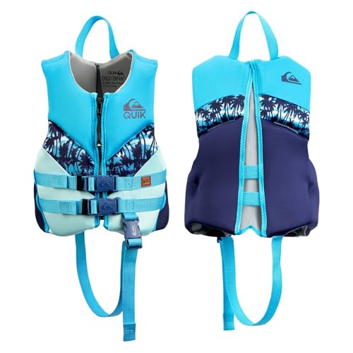 Kids Blue Life Jacket for 33-55 lbs - USCG & Transport Canada Approved, Safety Strap, UV Resistant, Toddler Boating Vest