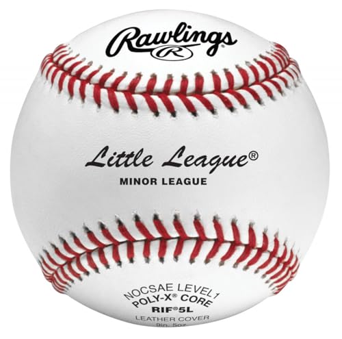 Rawlings RIF Little League Training Baseballs Level 5 Ages 7-10, 12-Count