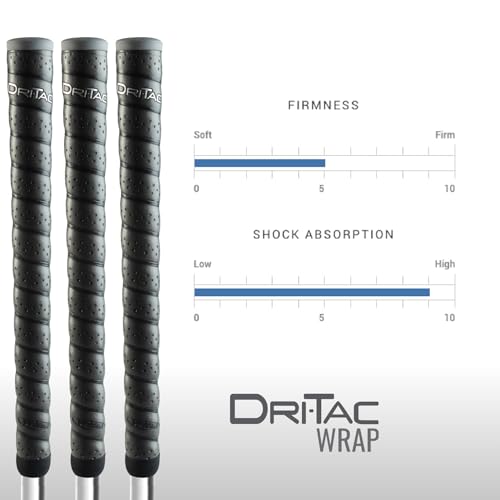 Winn Dri-Tac Oversize Golf Grip Bundle - 13 Pack, Non-Slip, Cushioned