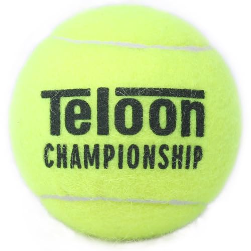 Teloon Championship Tennis Balls - Extra & Regular Duty, 36 Balls in 12 Cans - Pressure Sealed Professional Training Tennis Balls