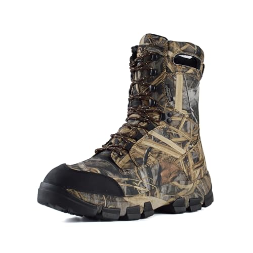Men's 10.5 Inch Waterproof Insulated Hunting & Hiking Boots - Green