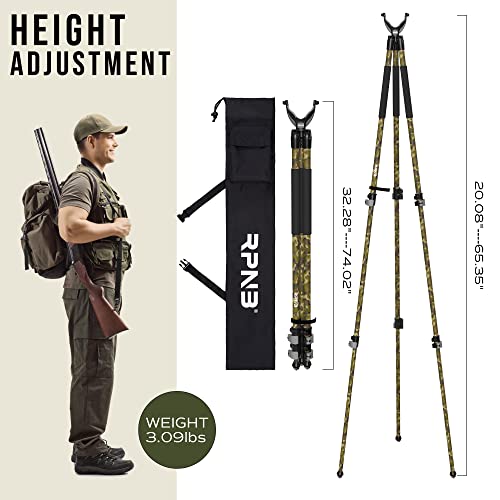 Camouflage Shooting Tripod for Rifles - Hunting & Range Accessories