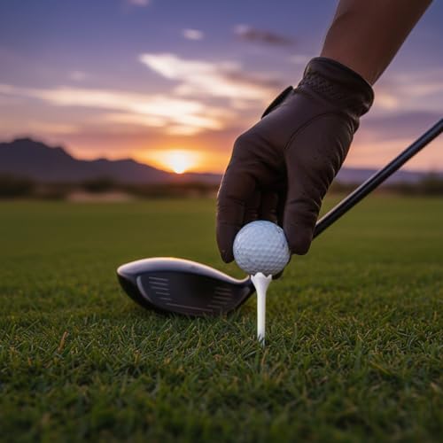 Plastic Golf Tees 3-1/4 Inch White Pack of 30 - High Visibility, Promotes Longer Drives