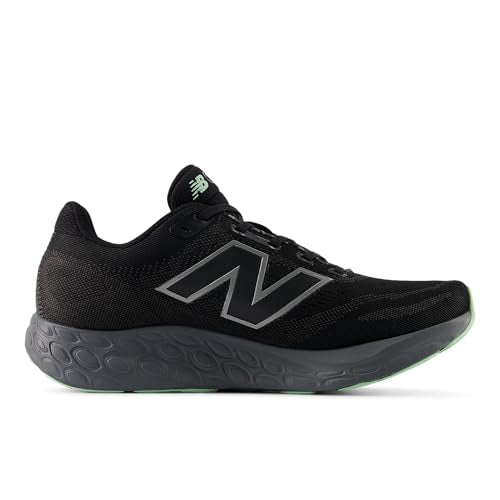 New Balance Women's Fresh Foam 680 V8 Waterproof Running Shoes - Black/Castlerock/Lab Green / Size 11