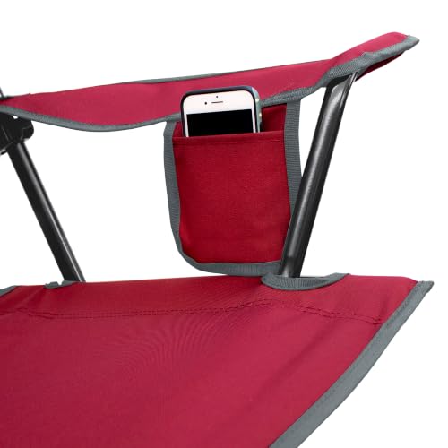 Sunshade Comfort Pro Folding Camping Chair with Canopy - Cinnamon Red - Variation of THIS listing