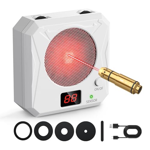 Adjustable Rechargeable Laser Training Target with Silent Mode for Shooting Practice