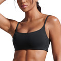 Medium Black Butterbreeze Scoop Neck Sports Bra for Activewear