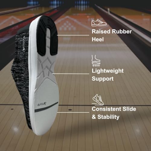 Pyramid Men’s Path Lite 'Hey Bro' Bowling Shoes Midnight Static - Lightweight, Breathable Knit, Athletic Fit, Slip-On