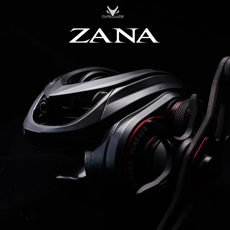 Pure Lure ZANA Left-Hand Baitcasting Reel 13LB Max Drag, Ultralight BFS 4.9oz
