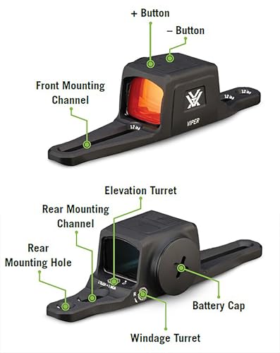 Vortex Viper SG Enclosed Micro Dot Sight - Black / Red Dot, Multi-Reticle, One Size