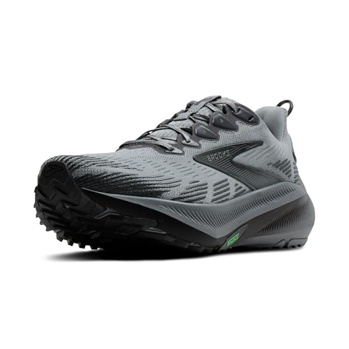 Brooks Men's Ghost Trail Running Shoe 10.5 Wide Gray/Gray/Blackened Pearl