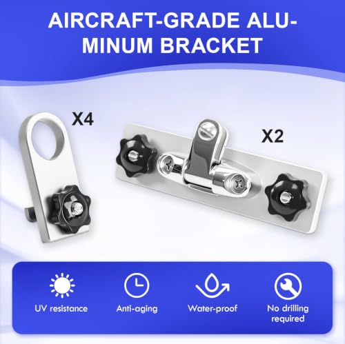 Boat Track Mount Bimini Top Support for Lund & Tracker Systems