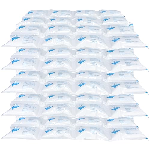 Reusable Ice Packs for Shipping & Cold Food Storage - White, 5 Sheets x 16 Large Ice Cells