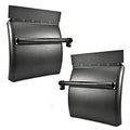 BHTOP Semi Truck Quarter Fenders Set 24x24 Black Poly with Mounting Kit - Left & Right