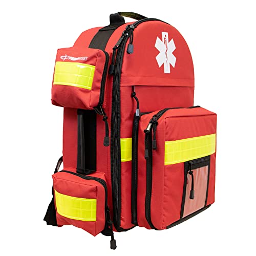 Trauma Emergency Medical Backpack for O2 Tank and Supplies - Tactical First Aid Bag