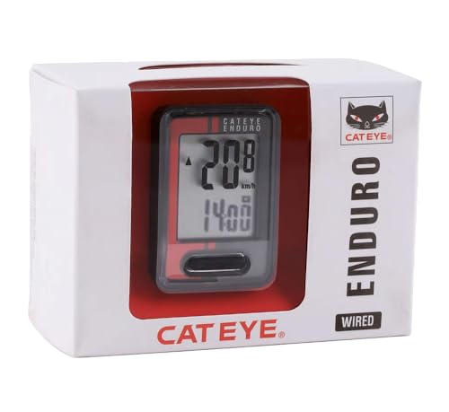 CATEYE Wired Bike Computer – Entry-Level Speedometer and Odometer, Perfect for Beginner Cyclists, Auto Start/Stop, Easy Setup for Road, MTB, Gravel Bikes, 3 Year Battery Life