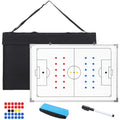 Lincia Magnetic Soccer Coaching Whiteboard - Double Sided, 35x24 Inches, Includes Magnets & Accessories
