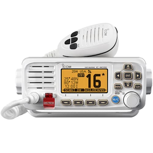 Marine VHF Radio with GPS Mount - Compact, Waterproof, Easy Install