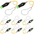 Hollowfly 8 Pcs Fishing Downrigger Release Clips - Orange, 8.27 Inch Leader