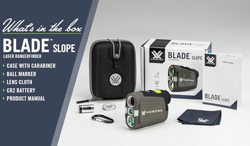 Vortex Blade Slope Golf Laser Rangefinder with 6x Magnification, Tournament Legal, Up to 1400 Yards