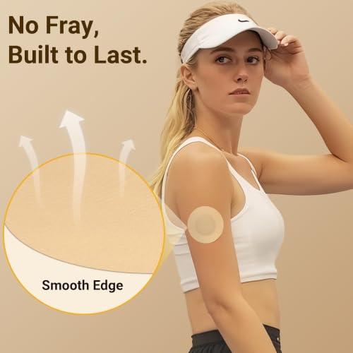 20 Pack Waterproof Skin-Tone Dexcom G7 & Stelo Sensor Patches - Beige, Light