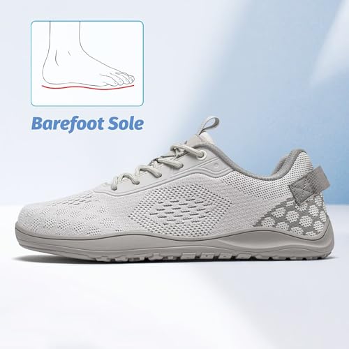 Unisex Wide-Last Minimalist Barefoot Trail Running Shoes - Sandy Variation