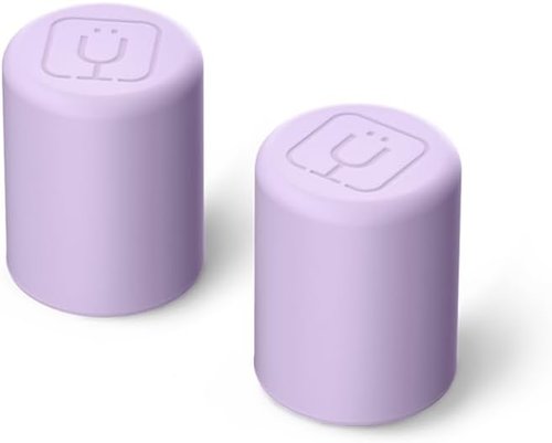 BrüMate Magnetic Straw Caps - Silicone Straw Topper 2-Pack | Dust & Dirt Resistant | Fits All Era & Resa Tumblers (Lavender)