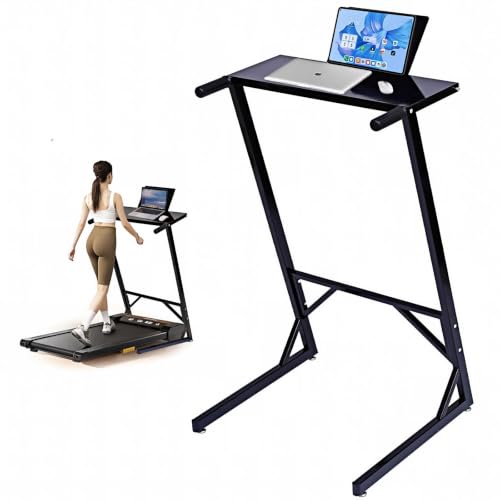 Black Walking Pad Handle Bar for 23.6-Inch Wide Treadmills, Safety & Support
