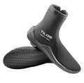 Tilos TruFit Dive Boots 3-7mm Ergonomic Scuba Booties - Tall Titanium Variation